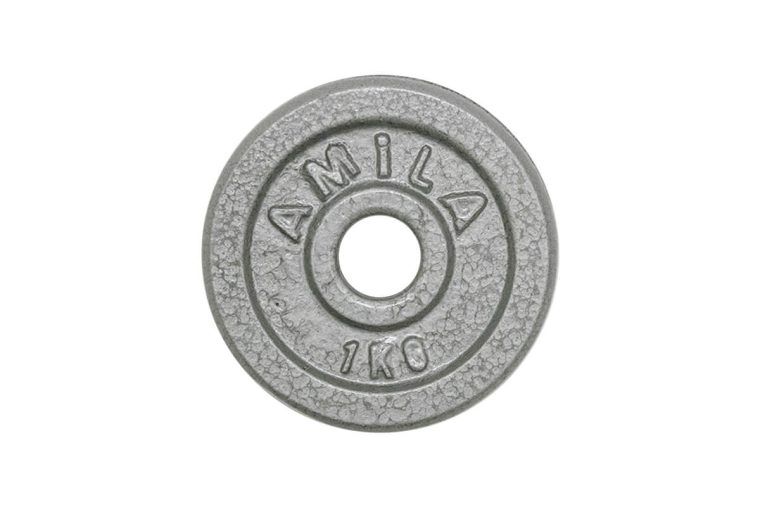 Amila Δίσκος Εμαγιέ 1kg Φ28mm - Δίσκοι Βαρών
