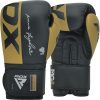 RDX BOXING GLOVES REX F4 GOLDEN/BLACK - f4 boxing gloves golden 1